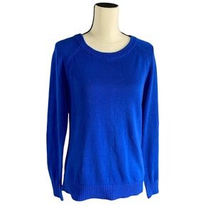 Gap Crewneck Sweater Solid Blue Size Medium